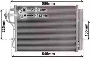 VAN WEZEL 82005445 -  Конденсатор, кондиционер